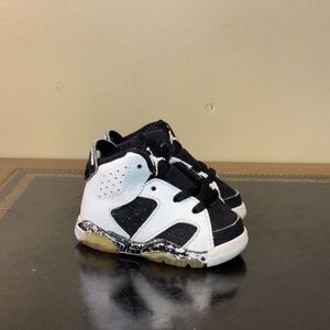 Nike Air Jordan 6 Retro Oreo Black White 384667-101 TD Toddler Baby Size 2.5C